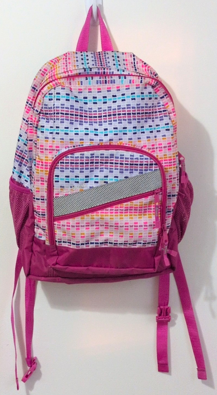 L.L.Bean Deluxe Backpack Pink Hibiscus Dash 37L Pockets Laptop Durable Padded